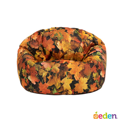 Nature Autumn Leaves Print Bean Bag