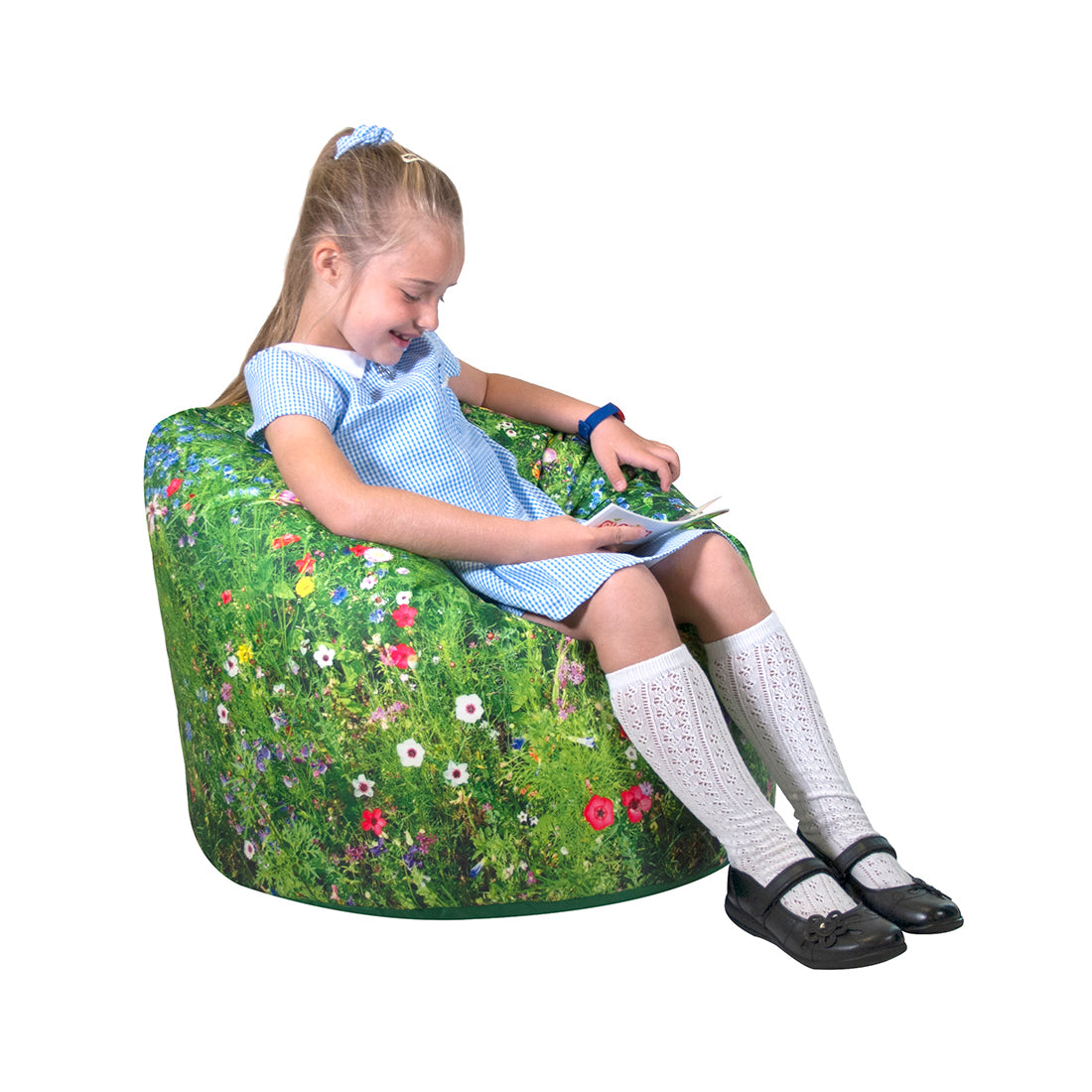 Nature Summer Meadow Print Bean Bag