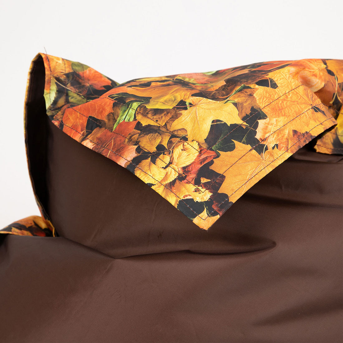 Nature Autumn Leaves Print Floor Cushion