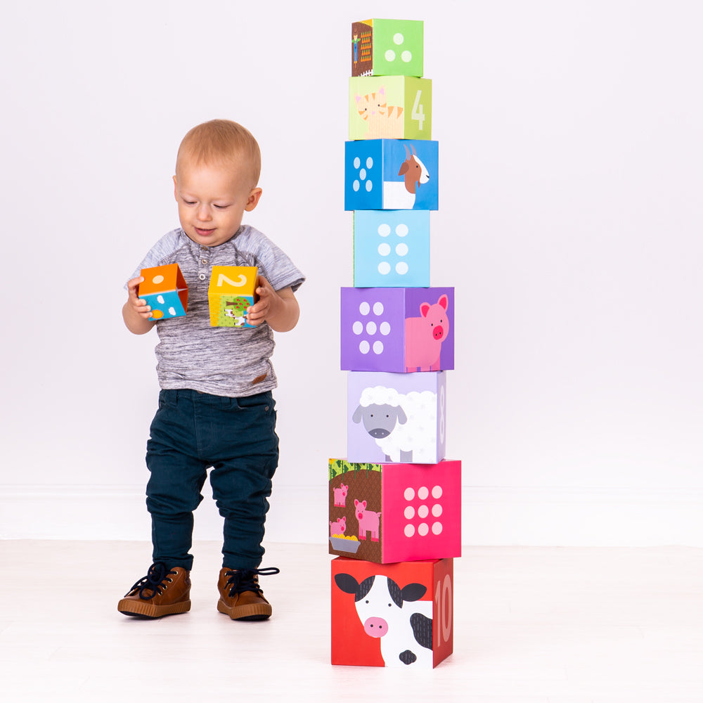 Farmyard Stacking Cubes