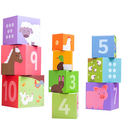 Farmyard Stacking Cubes