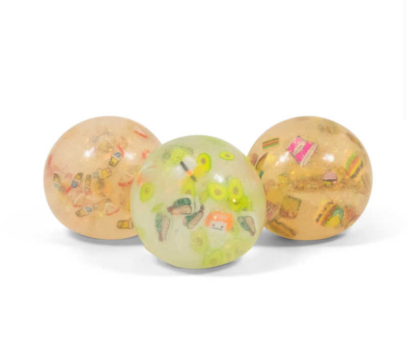 SCRUNCHEMS FAST FOOD DIDDY SQUISH BALLS - 3PK