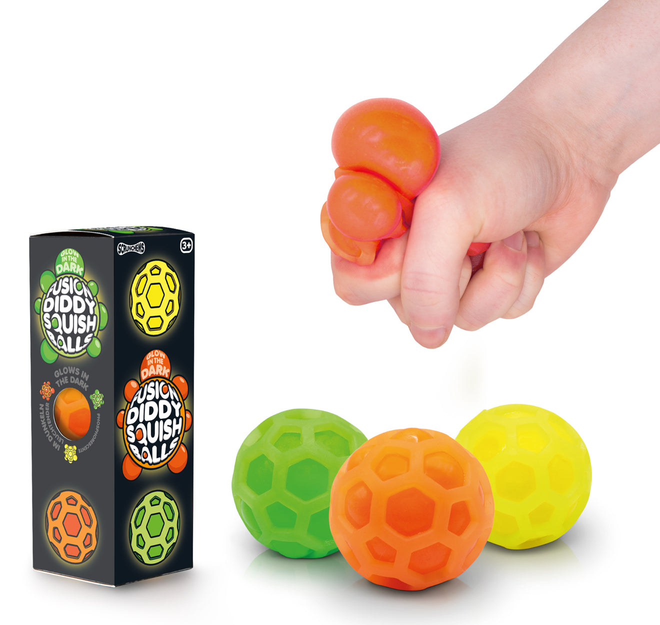 SCRUNCHEMS FUSION DIDDY
SQUISH BALLS - 3PK