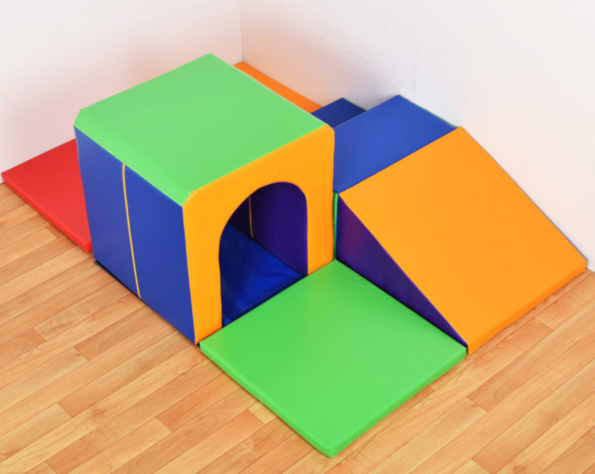 Soft Tunnel Climber Soft Play Set With Mats