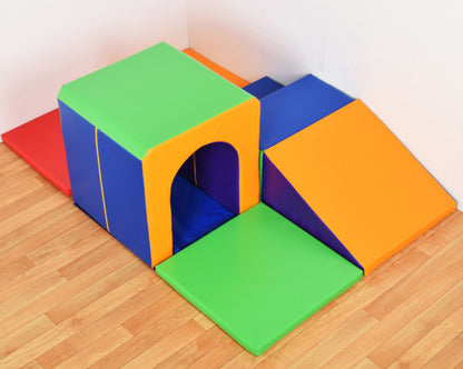 Soft Tunnel Climber Soft Play Set With Mats