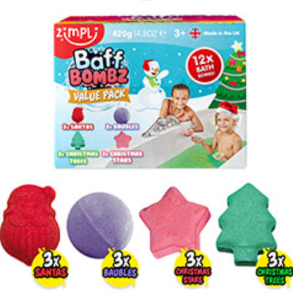 CHRISTMAS EDITION - BAFF BOMBZ -BATH PACK