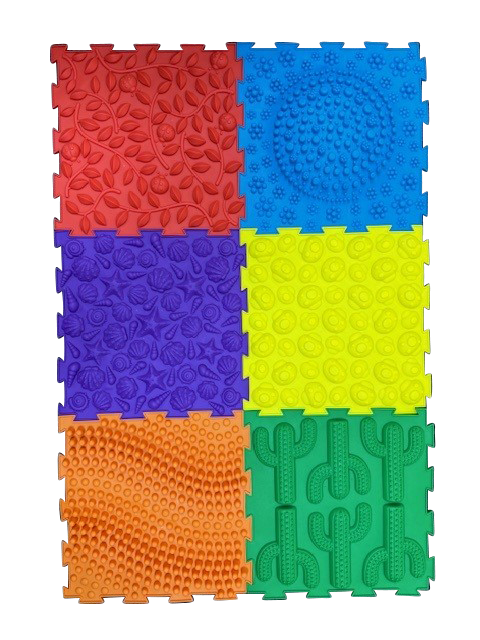 Massage Puzzle Floor Tiles – Bright Colours