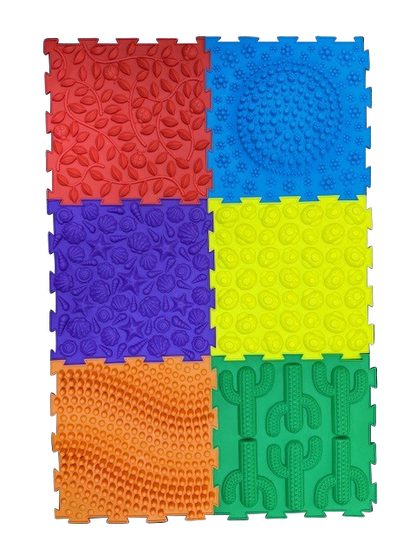 Massage Puzzle Floor Tiles – Bright Colours