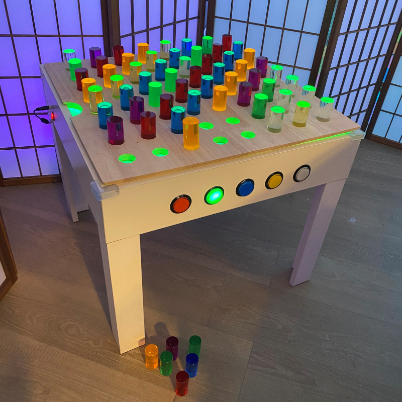 Large Table with Sand Table top with Legs