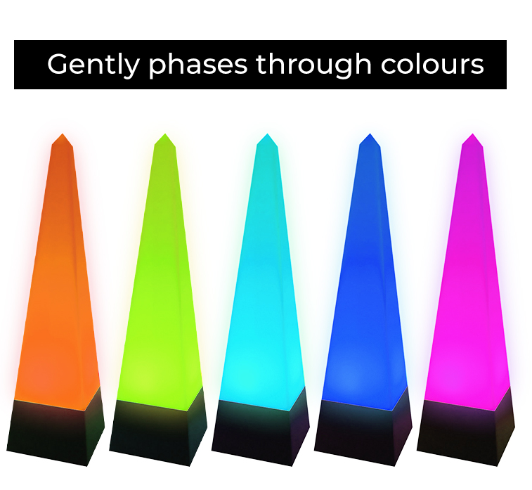 Pyramid light up colour changing