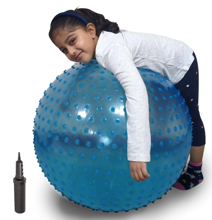 Large Textured Therapy Sensory Ball, Blue – 67cm