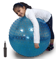 Large Textured Therapy Sensory Ball, Blue – 67cm