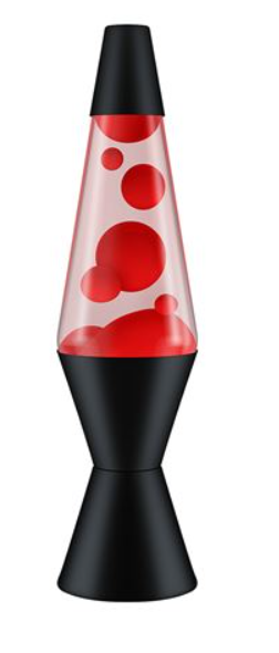 Lava Lamp Red/Clear/Black - 14.5 inch