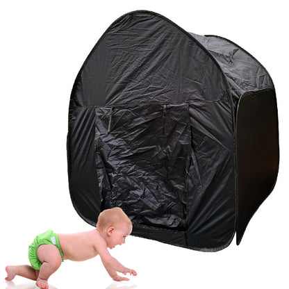 Black Sensory Pop Up Tent for Den Making with Carry Case - 105cm