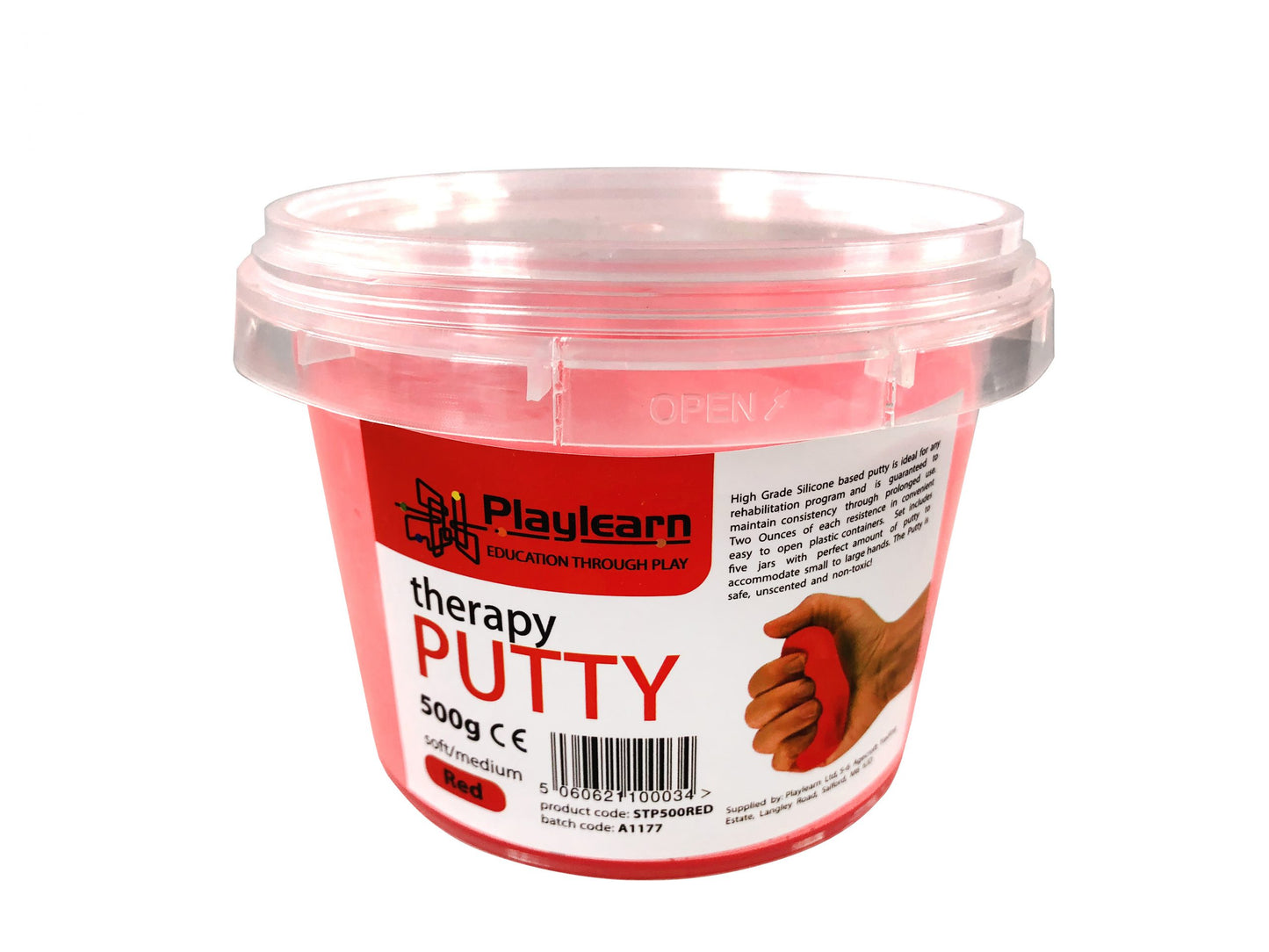 500g Therapy Putty : Red / Soft/Medium