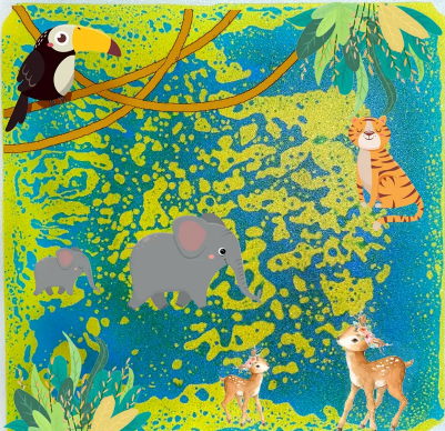 Animal Themed Liquid Floor Tiles