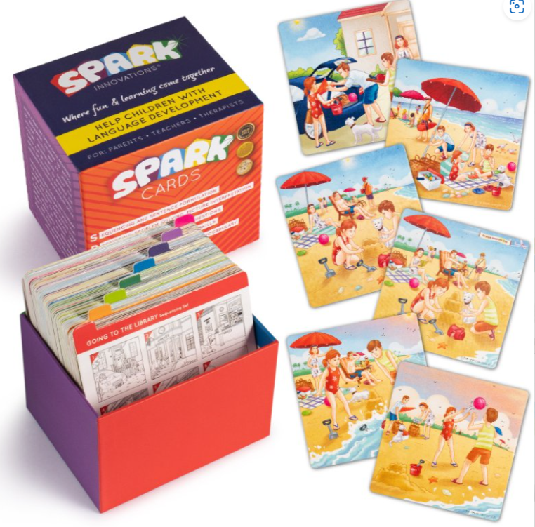 Spark Sequence & Storytelling Cards for Speech Therapy Set 1