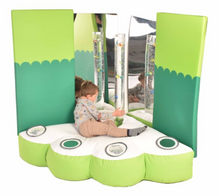 Sensory Corner Bean Bag with Mirrors (Pair) and Wall Pads (Pair) (5 piece set)