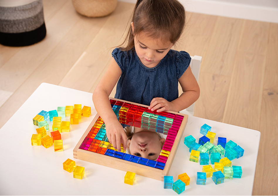 Gem Cube Mirror Tray - Pk101