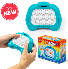 LIGHT UP PUSH POPPER GAME BLUE