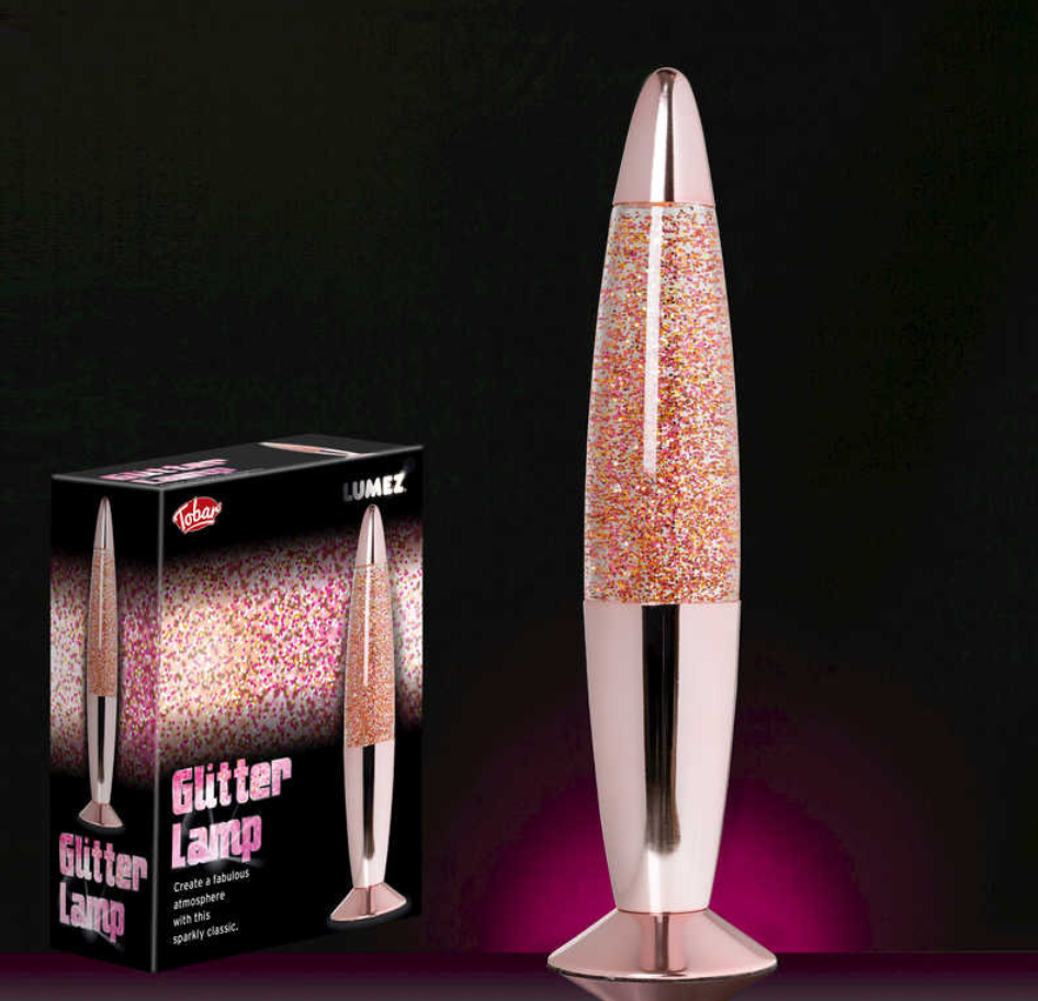 LUMEZ GLITTER LAMP ROSE GOLD