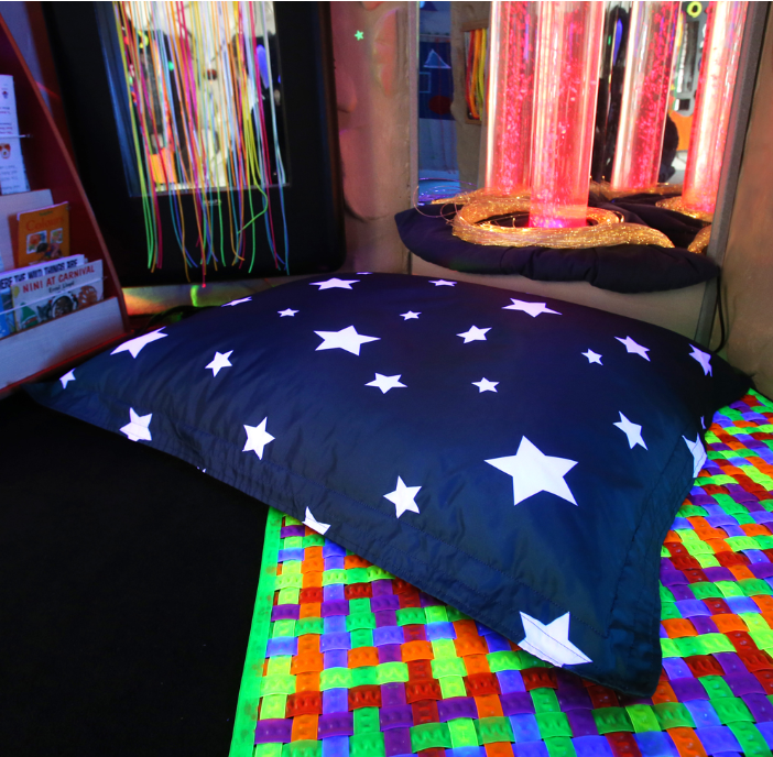 Star Print Floor Cushion