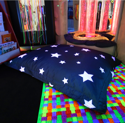 Star Print Floor Cushion