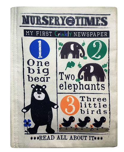 Nursery Times Crinkly Newspaper - Animals