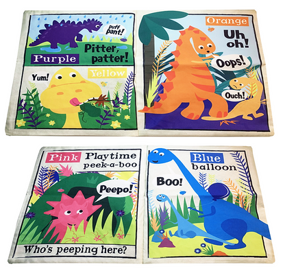 Nursery Times Crinkly Newspaper - Rainbow Dinosaurs