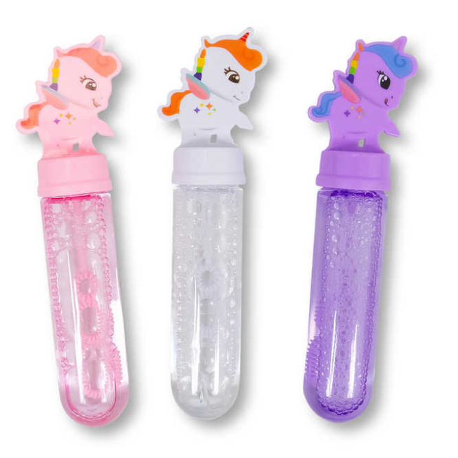 3pk Unicorn Mini Bubble Wands