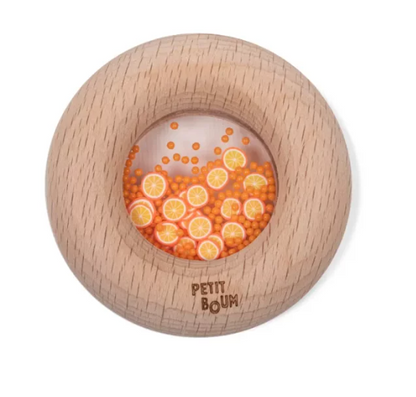 Petit Boum Sensory Toy Donut (Oranges)