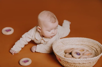 Petit Boum Sensory Toy Donut (Oranges)