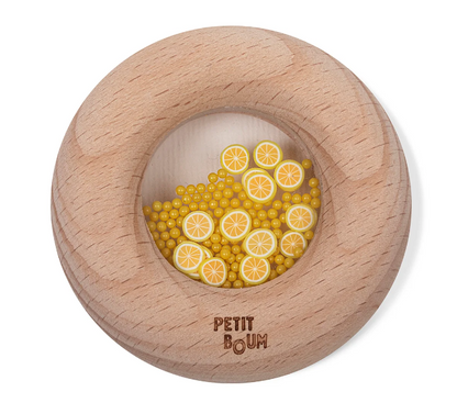 Petit Boum Sensory Toy Donut (Lemons)