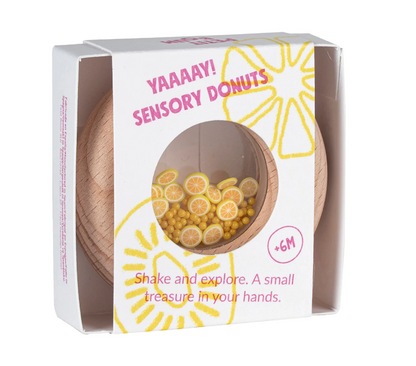 Petit Boum Sensory Toy Donut (Lemons)