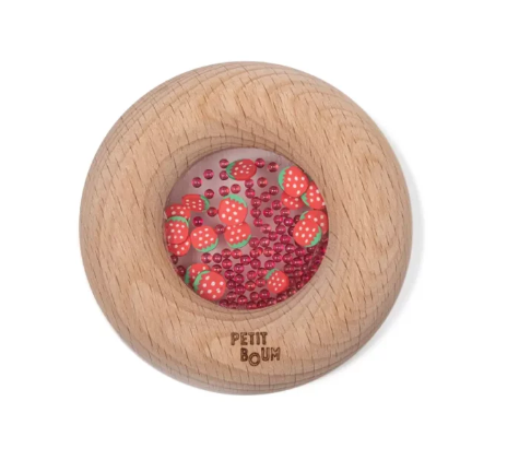 Petit Boum Sensory Toy Donut (Strawberries)