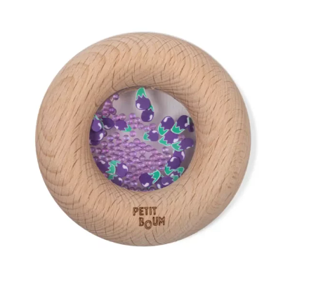 Petit Boum Sensory Toy Donut (Eggplants)