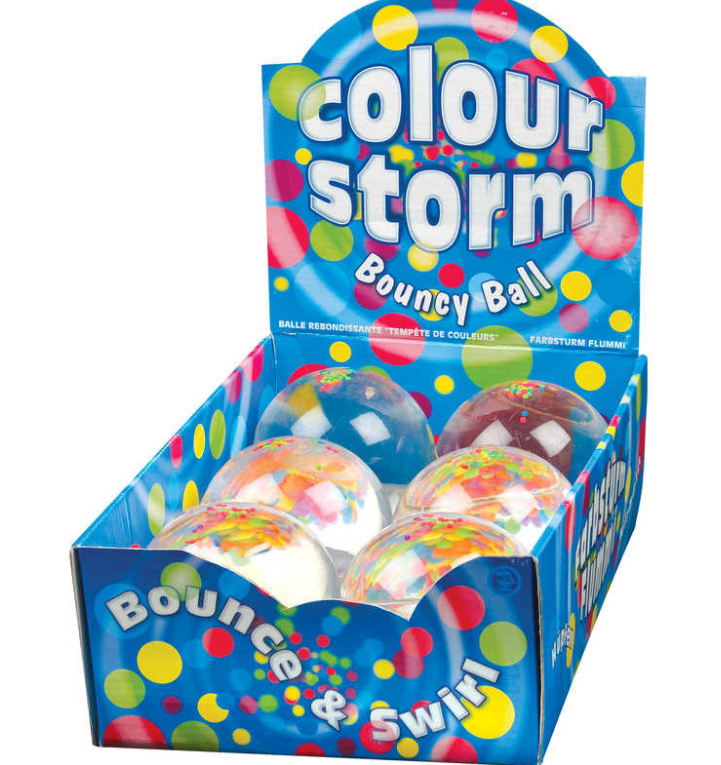 Colour Storm Bouncy Ball