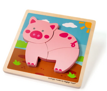 Chunky Lift-Out Puzzle - Pig