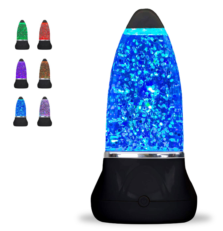 Sensory Volcano Glitter Lamp