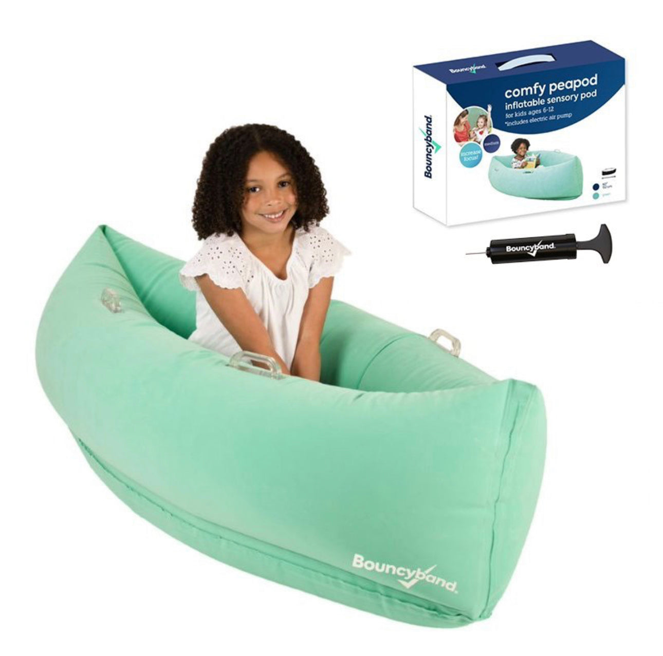 Hugging Inflatable Peapod Sensory Hug Canoe 1.5mtr/Green