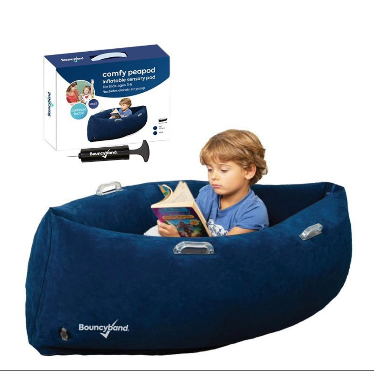 Hugging Inflatable Peapod Sensory Hug Canoe 1.2mtr/Blue