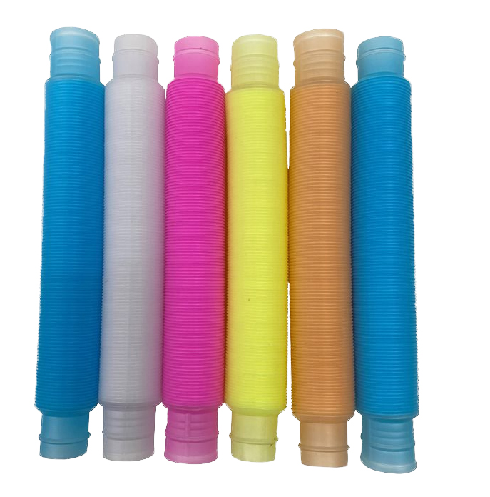 Glow in dark Fidget Stretch Tubes - 4 Pack