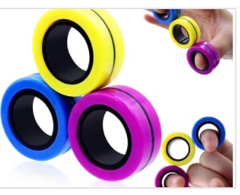 3 Pcs Magnetic Rings Fidget Spinner