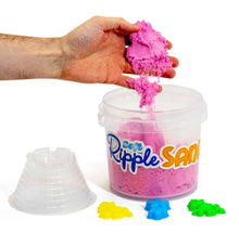 RIPPLE SAND LARGE TUB 900G 3 PC PLAYING MOULD AND 1 BLISTER PLAY MOULD