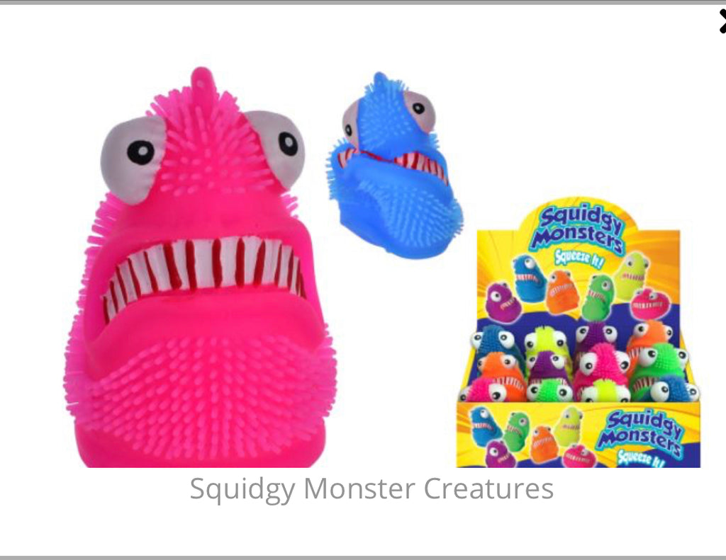 SQUIDGY MONSTER CREATURES– SENsory Toys4U