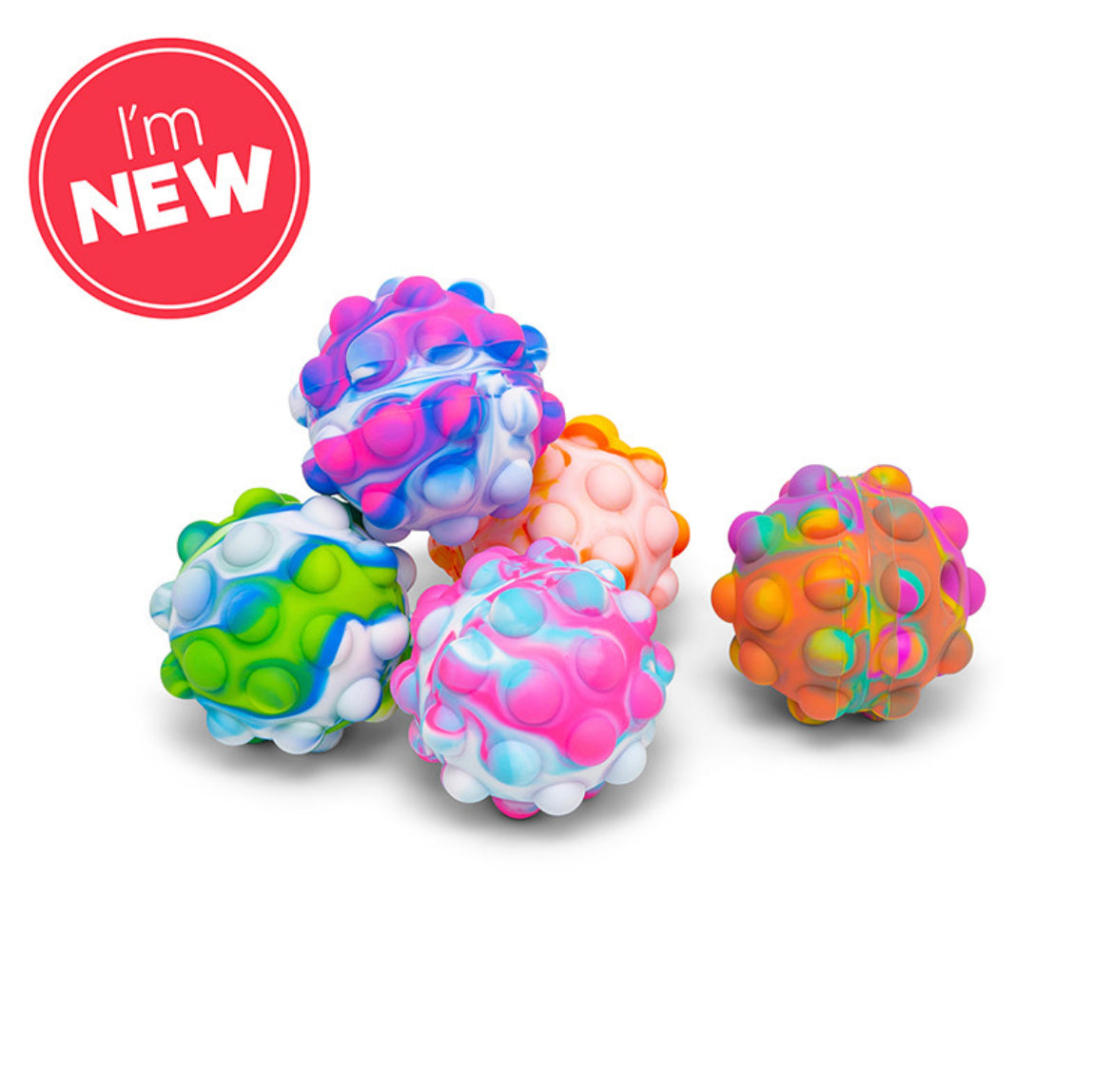 MEGA PUSH POPPERS FIDGET BALL - 10CM