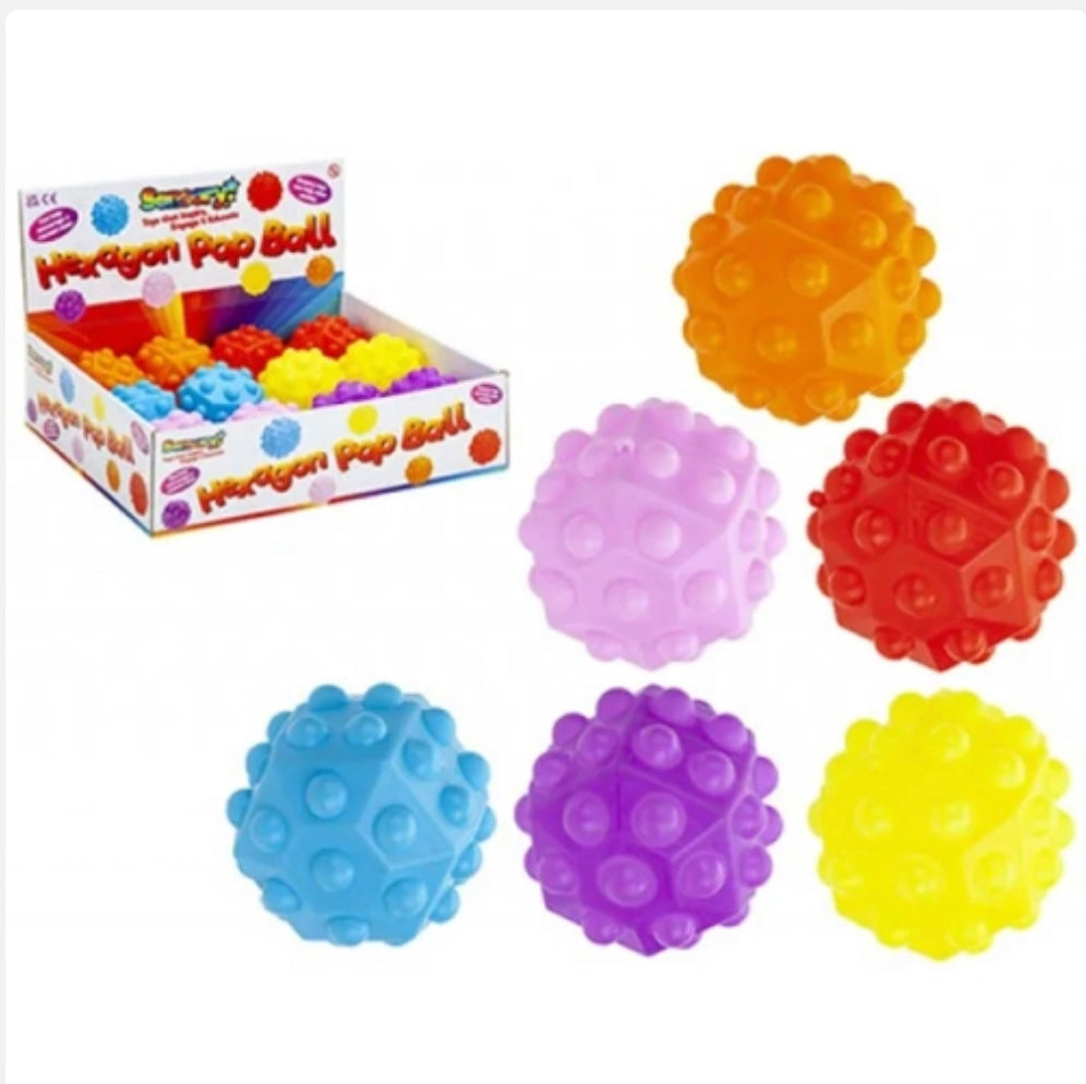 Hexagon Fidget Pop Balls