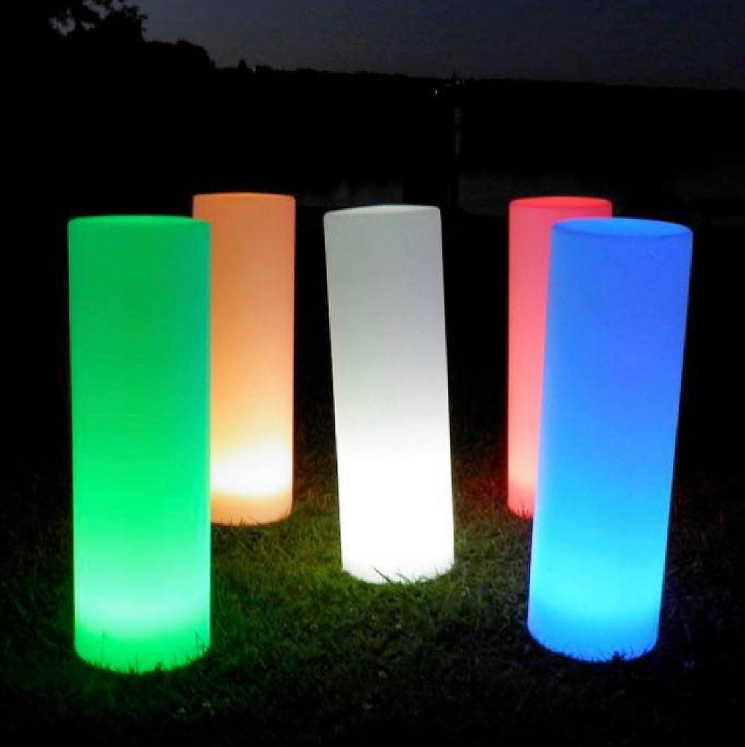 Light Up Cylinder 70 cm – LED Colour Changing Sensory Furniture