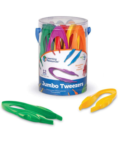 12 Jumbo Tweezers - SENsory Toys4U